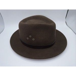 Country Gentleman Brown Felt Wool Hat Dickens Fedora Men’s  Medium￼